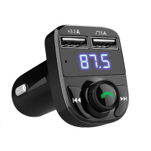 Wireless FM MP3 Car Kit with USB Charger and Bluetooth 4.8