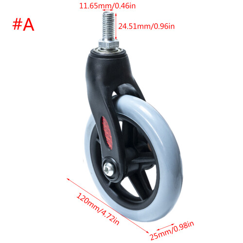 Wheelchair Front Wheel with Front Fork Drive,Replacement-A 1