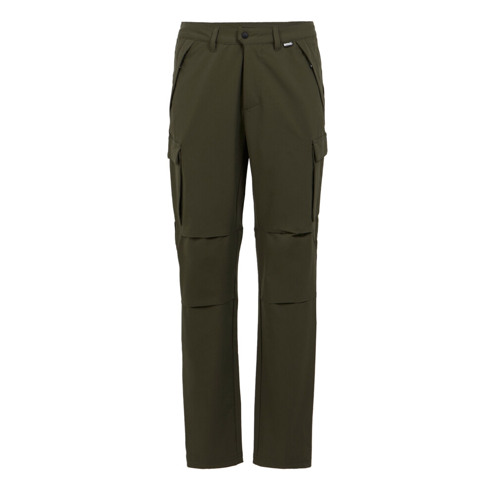 Regatta (30R, Dark Khaki) Mens Questra Cargo Trousers