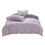 XIAOLE Cotton Bedding Set Purple 4-Piece 1