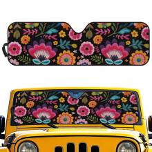 Flower Car Sun Shade for Jeep Wrangler JL/JLU and Gladiator