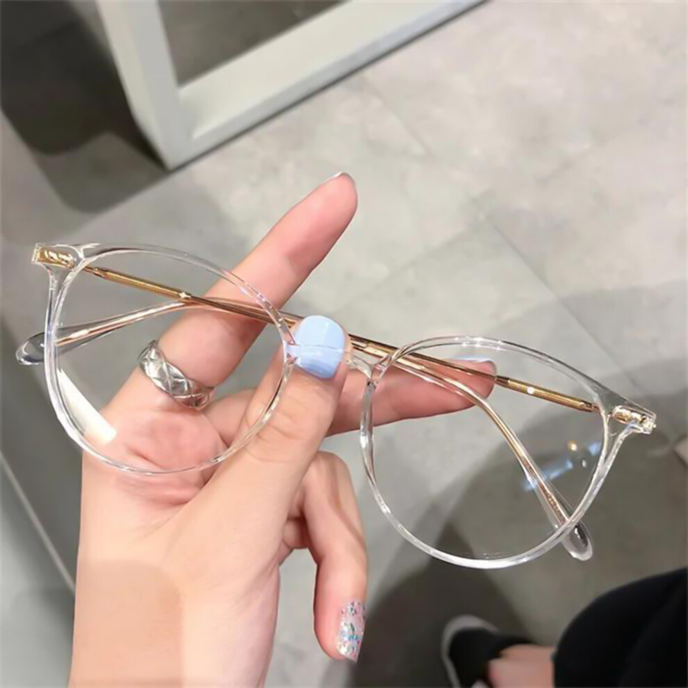 Dcph-Clothing (Transparent White, 600Â°) Blue Light Blocking Glasses For Students & Adults