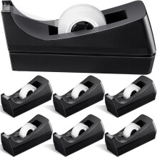 6pcs Desktop Tape Dispenser - Tape Roll Splitter - Perfect for Offices, Homes, and Schools,Compact and Easy to Use
