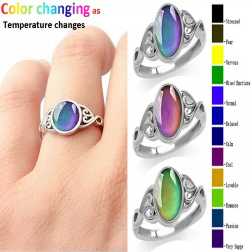 Mood Ring Color Changing Temperature Sensitive Size 6-10