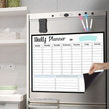 Magnetic Fridge Calendar Dry-Erase 16.5x11.8 in White