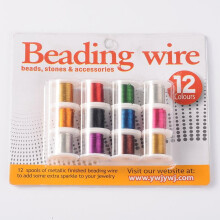 Copper Jewelry Wire Round Mixed Color 26 Gauge 0.4 mm 9 ft