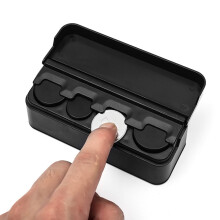 UNOMOR wallet organizer coin box black 1 pack