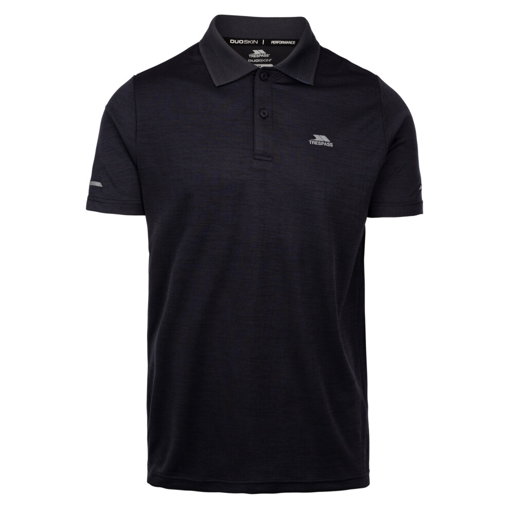Trespass (M, Dark Flint Marl) Mens Mckay Active Polo Shirt