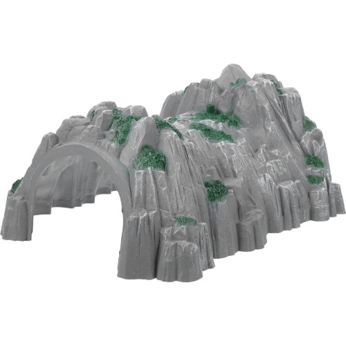 Plastic Model Railway Tunnel Grey Scenery 1pc