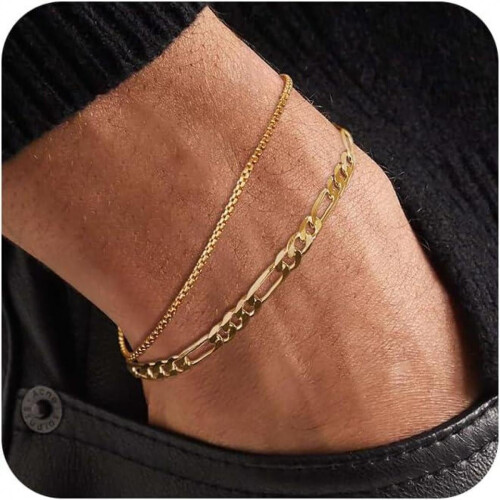 Men's Waterproof Stackable Bracelet and Ankle Bracelet