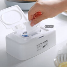 Plastic Disposable Gloves and Wipes Container with Lid 1
