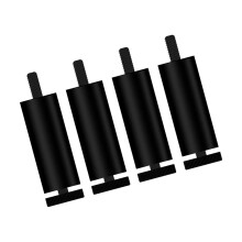 Black Adjustable Sofa Feet 10cm 4 Pcs