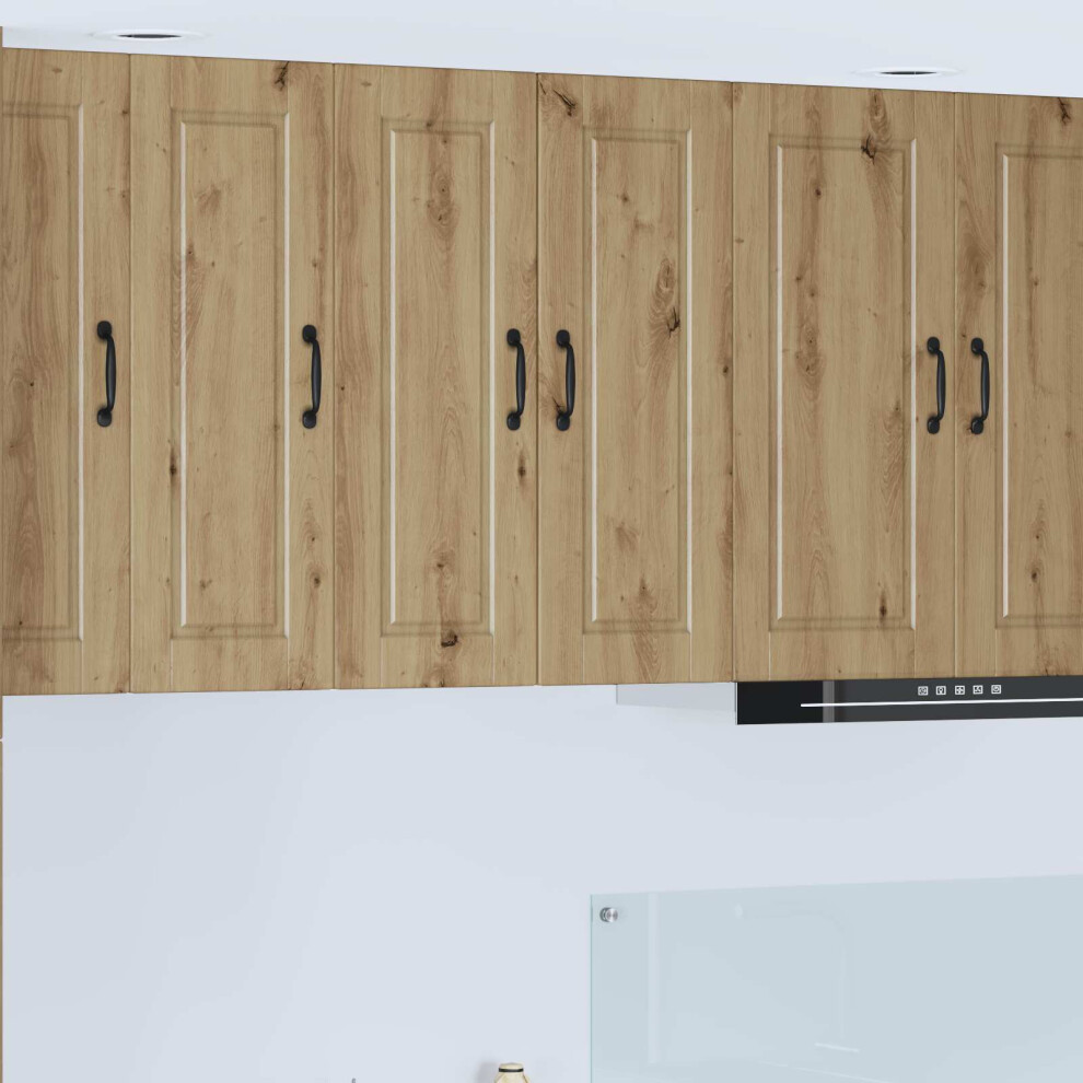 Vidaxl Wall Cabinet Porto 2 Pcs Artisan Oak 30 X 31 X 80 Cm