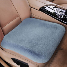 Driver Seat Cushion Winter Plush Warm Thickened 17.7x17.7