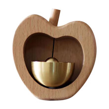 Copper Magnetic Doorbell Wind Chime Peach Wood 3.74x2.36 in