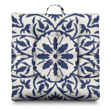Square Meditation Pillow Boho Dutch Velvet 22x22 inch