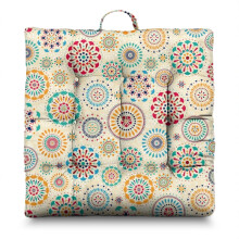 Square Meditation Cushion Boho Style 22 x 22 inches