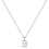 925 Sterling Silver Initial Pendant Necklace with Figaro 1