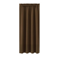 Blackout Thermal Curtains Brown Rod Pocket 37.8x53.9 In