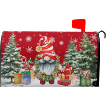 Christmas Winter Gnomes Mailbox Cover 18x21 Inch Magnetic