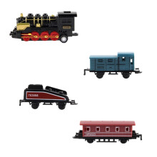 Toy Train Set Alloy Front 4 Locomotives 3 Carriages Steam