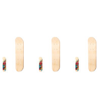 Blank Skateboard Deck Toy for DIY Graffiti Painting 3 pcs