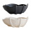 Halloween Candy Bowl Plastic Serving Holder Pair White Black 1