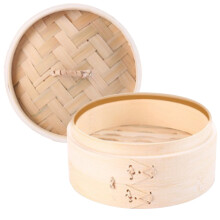 Bamboo Kitchen Steamer Basket for Chinese Dumplings