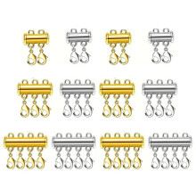 Necklace Layering Clasp Slide Tube Connector 12 Pack
