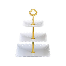 3-Tier Plastic Dessert Tray 24.5x19.5x14.5cm H33cm