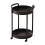 Small Mobile Side Table with Wheels Plastic 1 1