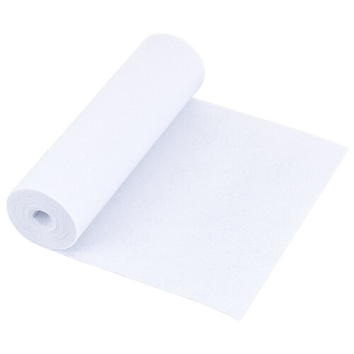 Rectangle Non-Woven Felt Fabric White Smoke 240x1mm 3m Roll