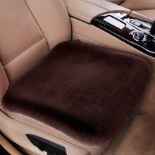 Driver Seat Cushion Winter Plush Warm Thickened 17.7x17.7