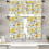 Spring Flower Kitchen Curtains Valance and Tier Set Yellow 1