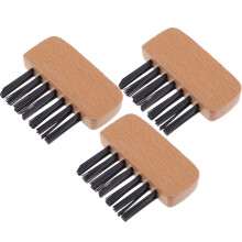 Umpire Plate Brush Wood Handle 3 Pcs Light Brown
