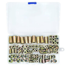 Metric Recessed Hex Nuts Kit for Wood Furniture 130 pcs