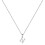 925 Sterling Silver Initial Pendant Necklace with Figaro 1
