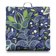 Boho Yoga Pillow Paisley Design 22 x 22 Inch