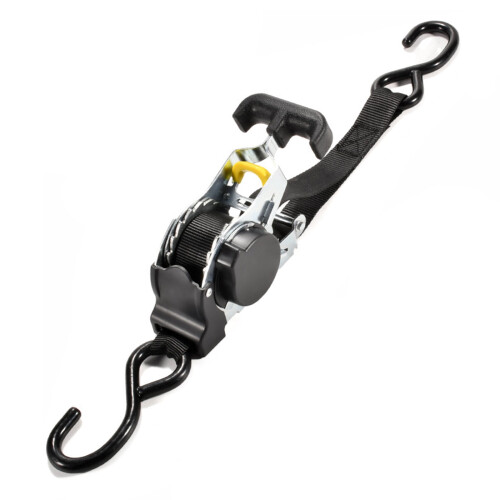 Motorcycle Tie Down Strap Set Polyester Ratchet Hook 4 Pack