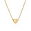 Initial Pendant Necklace 18K Gold Plated Figaro Chain 1