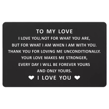 Engraved Metal Wallet Card Personalized 1pc