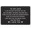 Engraved Metal Wallet Card Personalized 1pc 1