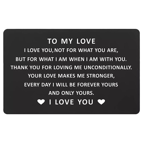 Engraved Metal Wallet Card Personalized 1pc