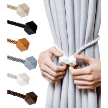 Magnetic Curtain Tiebacks Thick Twist Rope with Strong