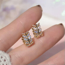 925 Silver Drop Earrings with Cubic Zirconia A Pair