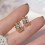 925 Silver Drop Earrings with Cubic Zirconia A Pair 1