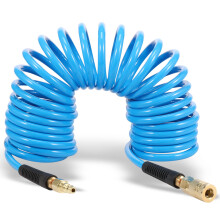Air Compressor Hose with Coupler and Plug 10m PU Recoil