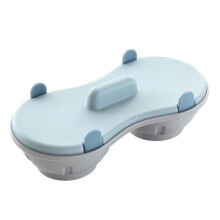 BE-TOOL Double Microwave Egg Poacher Blue
