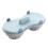 BE-TOOL Double Microwave Egg Poacher Blue 1