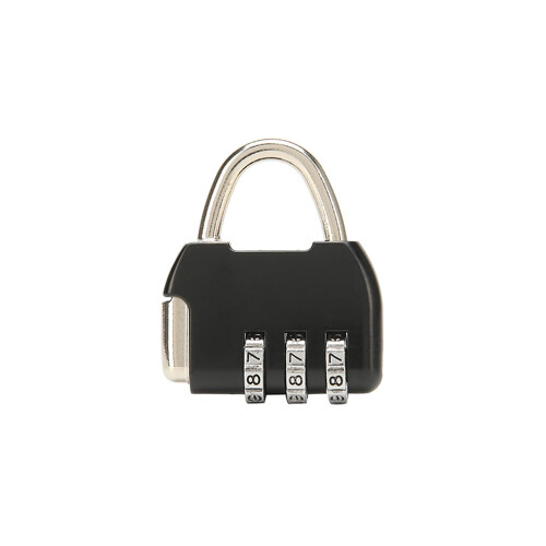 TOP-MAX Mini Digital Combination Padlock Zinc Alloy Black